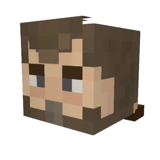 WEEZOOKAZ Minecraft avatar head, 3D render