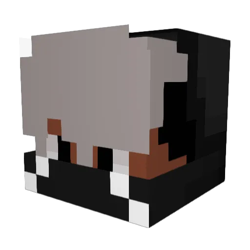 WEFEEE Minecraft avatar head, 3D render