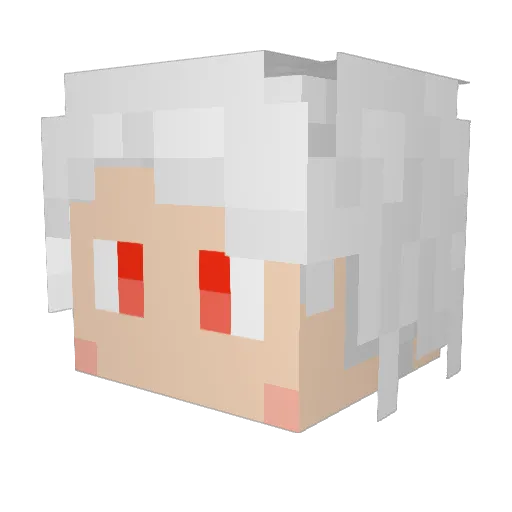 WEN2334 Minecraft avatar head, 3D render