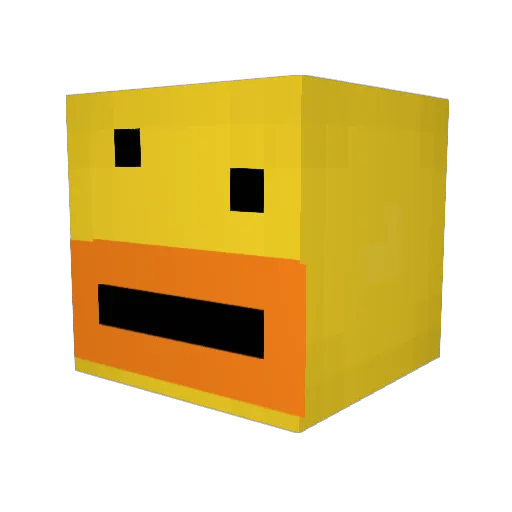 WENGHJ890 Minecraft avatar head, 3D render