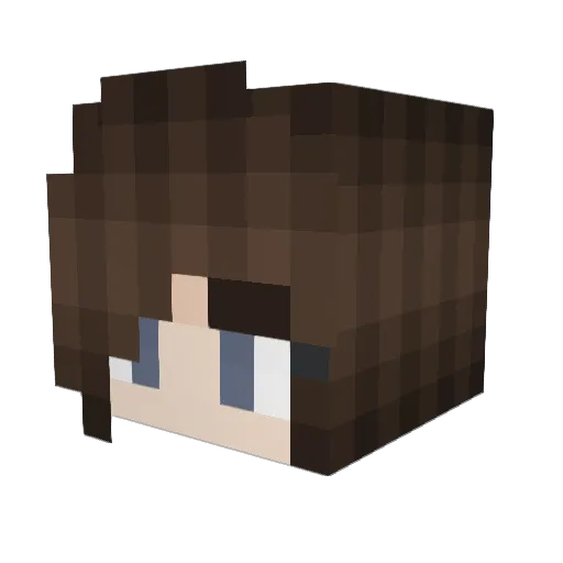 WENKAH_PvP Minecraft avatar head, 3D render