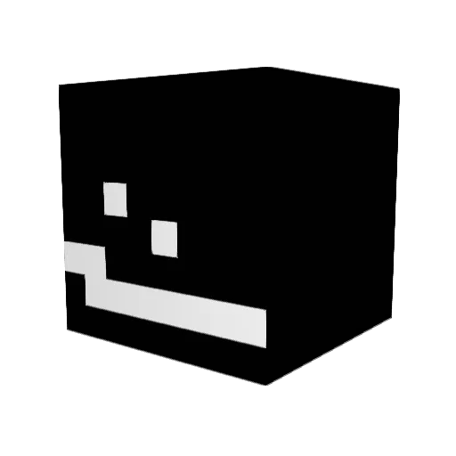 WENZOPAIN Minecraft avatar head, 3D render