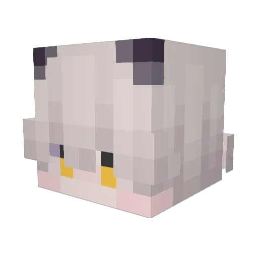 WENmino Minecraft avatar head, 3D render