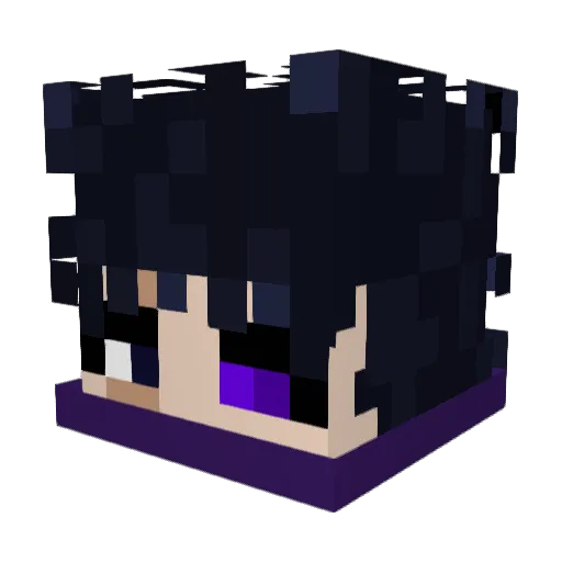 WERIHU Minecraft avatar head, 3D render
