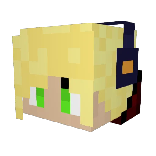 WERNSON Minecraft avatar head, 3D render