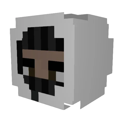 WESKOS Minecraft avatar head, 3D render
