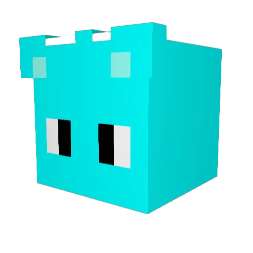 WESTHEW Minecraft avatar head, 3D render