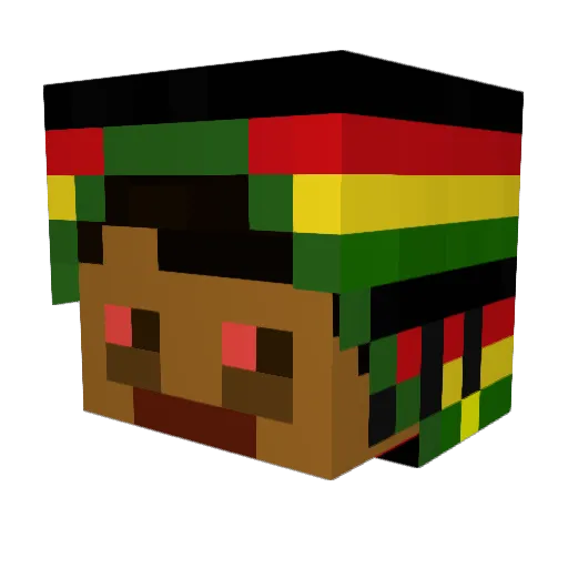 WETSAUSE Minecraft avatar head, 3D render