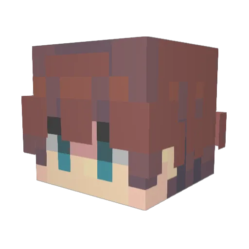 WETZEER Minecraft avatar head, 3D render