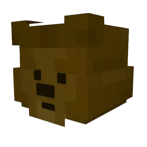 WETblanket1236 Minecraft avatar head, 3D render