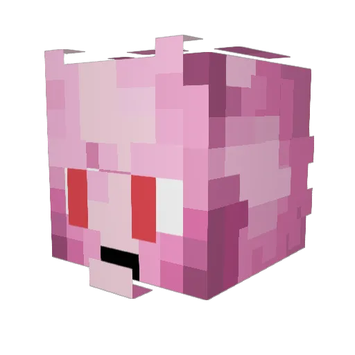 WEZAREPORTOO Minecraft avatar head, 3D render