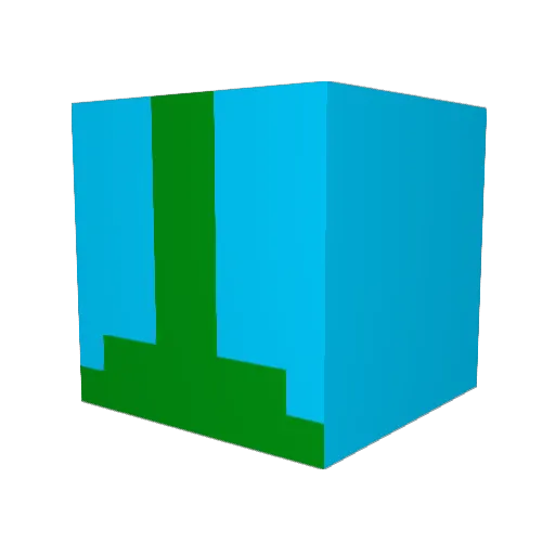 WEZHKA Minecraft avatar head, 3D render
