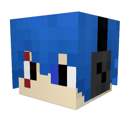 WElf_Gamer Minecraft avatar head, 3D render