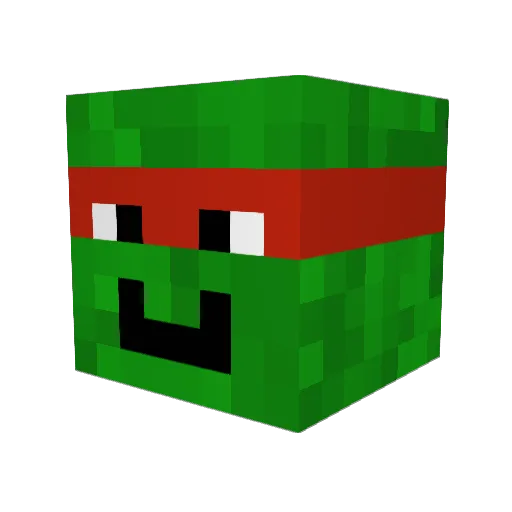 WFalt1 Minecraft avatar head, 3D render