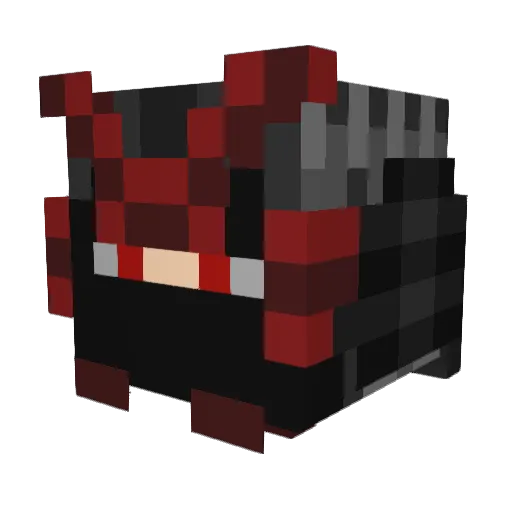 WFredC Minecraft avatar head, 3D render