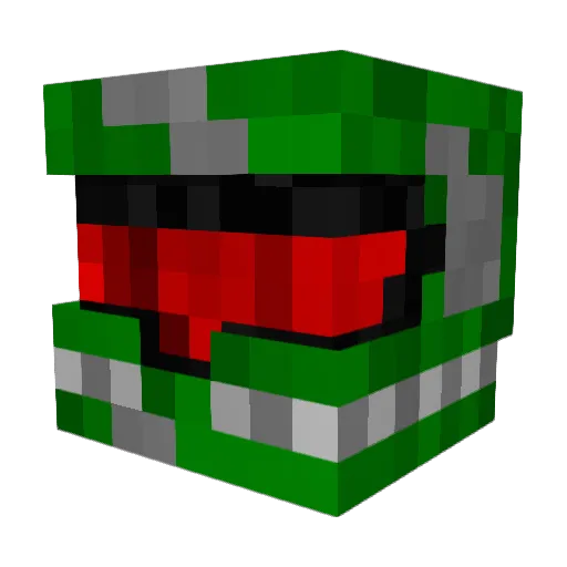 WGrigry Minecraft avatar head, 3D render