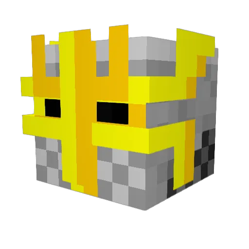 WH1T3xKN1GHT Minecraft avatar head, 3D render