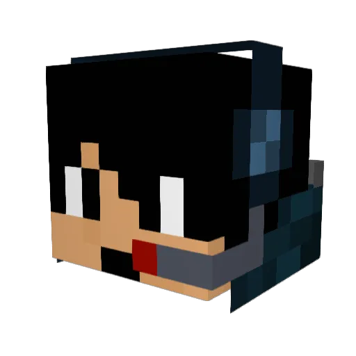 WHAMZILLA Minecraft avatar head, 3D render