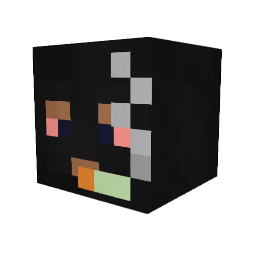 WHANGSTA Minecraft avatar head, 3D render