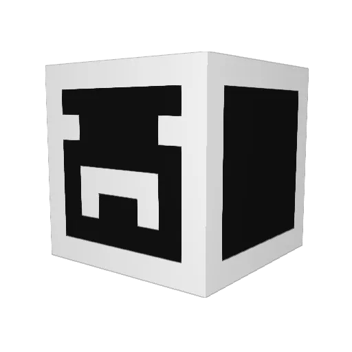 WHEELY_7 Minecraft avatar head, 3D render
