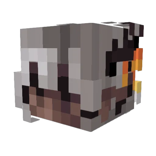 WHENWE65 Minecraft avatar head, 3D render
