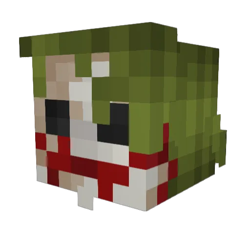 WHEYYYFAM Minecraft avatar head, 3D render