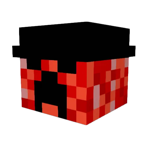 WHISKYNOCOPAO Minecraft avatar head, 3D render