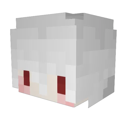 WHITEDEW87 Minecraft avatar head, 3D render