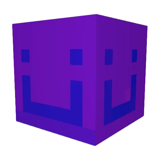 WHITE_G_FAZOS Minecraft avatar head, 3D render