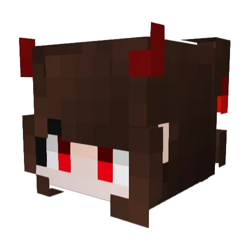 WHOAMIIIII Minecraft avatar head, 3D render