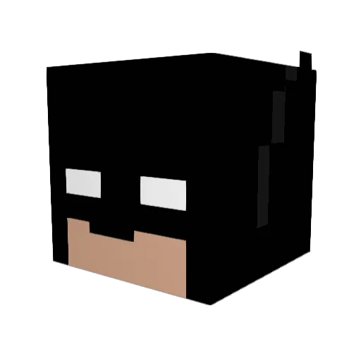 WHOSTJ Minecraft avatar head, 3D render