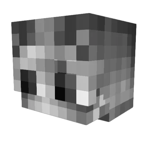 WHOTFISGOTT Minecraft avatar head, 3D render