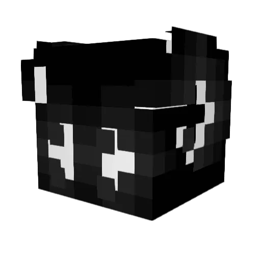 WHO_DIZ Minecraft avatar head, 3D render
