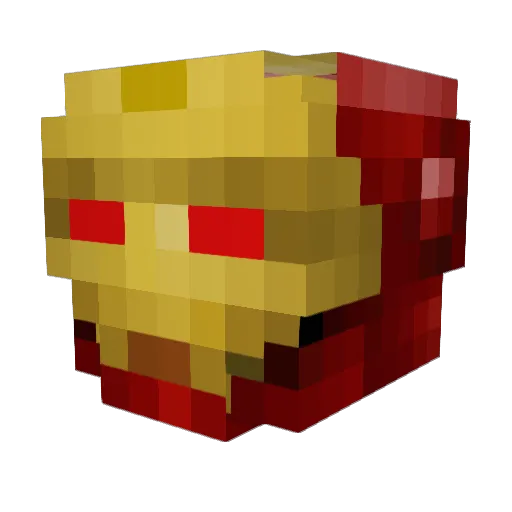 WHS37Warrior Minecraft avatar head, 3D render