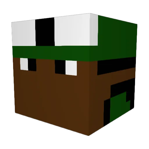 WHYJALIL Minecraft avatar head, 3D render