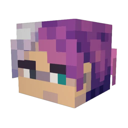 WHYSUMI Minecraft avatar head, 3D render