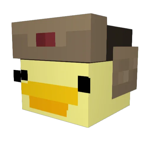 WHYTE1337 Minecraft avatar head, 3D render