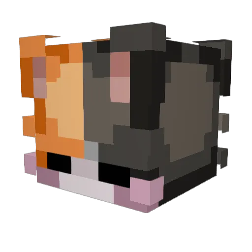 WHlSPEY Minecraft avatar head, 3D render