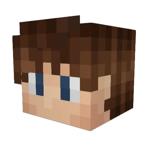 WHspelar Minecraft avatar head, 3D render