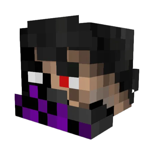 WIFIOMG Minecraft avatar head, 3D render