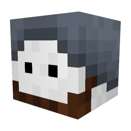 WIGGOSJO Minecraft avatar head, 3D render