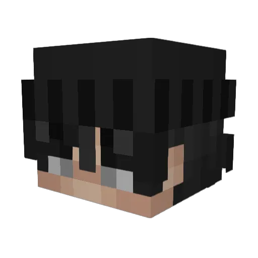WIIIZOW Minecraft avatar head, 3D render