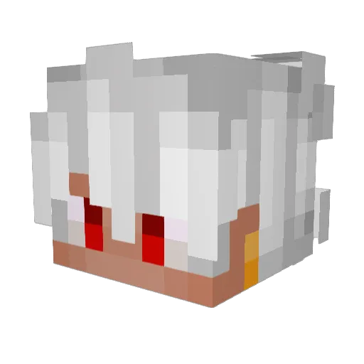 WIIKMY Minecraft avatar head, 3D render
