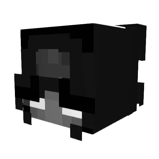 WIINDQc_ Minecraft avatar head, 3D render
