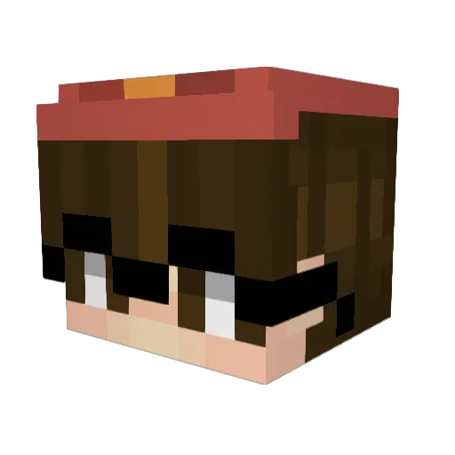 WIIRACOCHA Minecraft avatar head, 3D render
