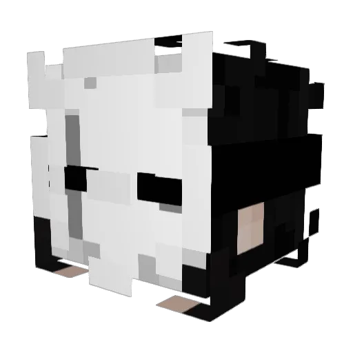 WIKTOR525 Minecraft avatar head, 3D render