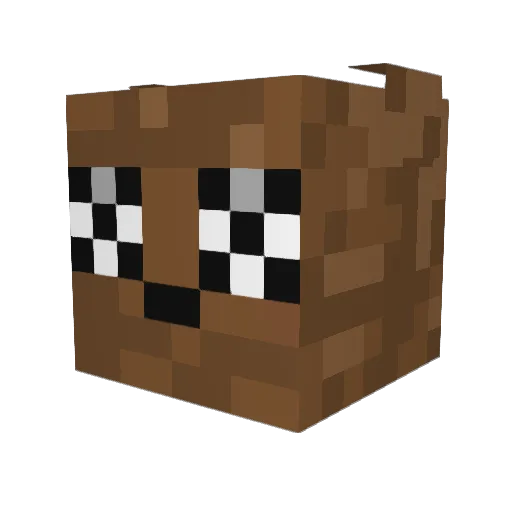 WIL32 Minecraft avatar head, 3D render