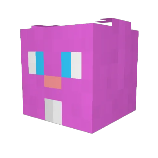 WILL3333 Minecraft avatar head, 3D render