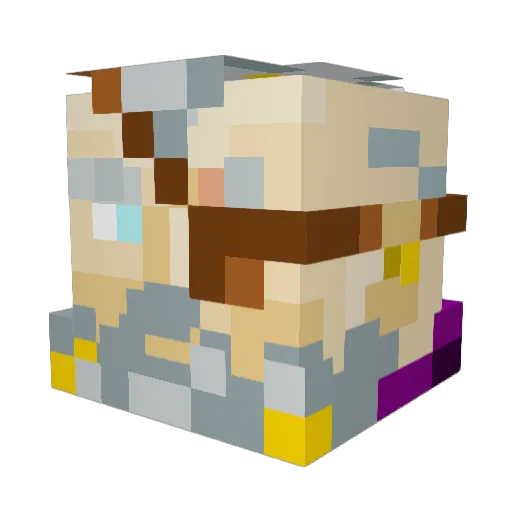 WILLHELM180 Minecraft avatar head, 3D render