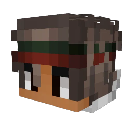 WILLIAMKNUTTE Minecraft avatar head, 3D render